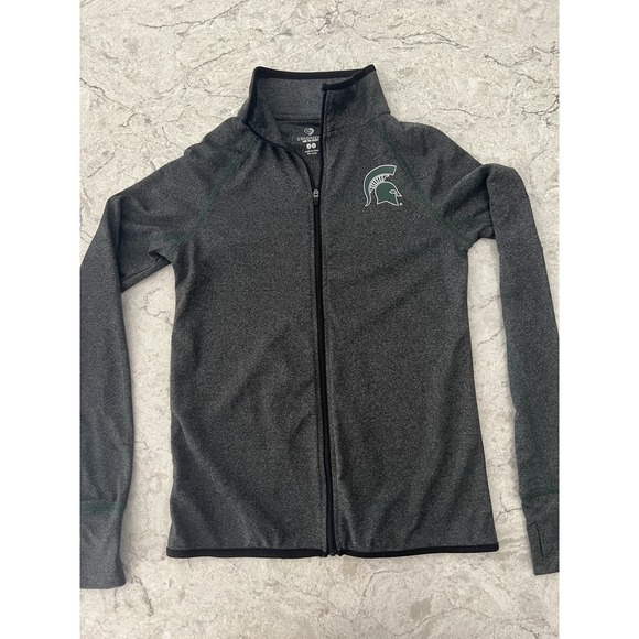 Colosseum Women's XS Michigan State University Spartans Full Zip Light Jacket - Picture 1 of 7